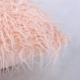 thumbnail image 3 of Home Soft Things Mongolian Faux-fur Pillow Covers Luxury Fluffy Throw Pillow Case Decorative Fuzzy Cushion Cover, No Pillow Insert, Set of 2 - Rose - 20" x 20", 3 of 3