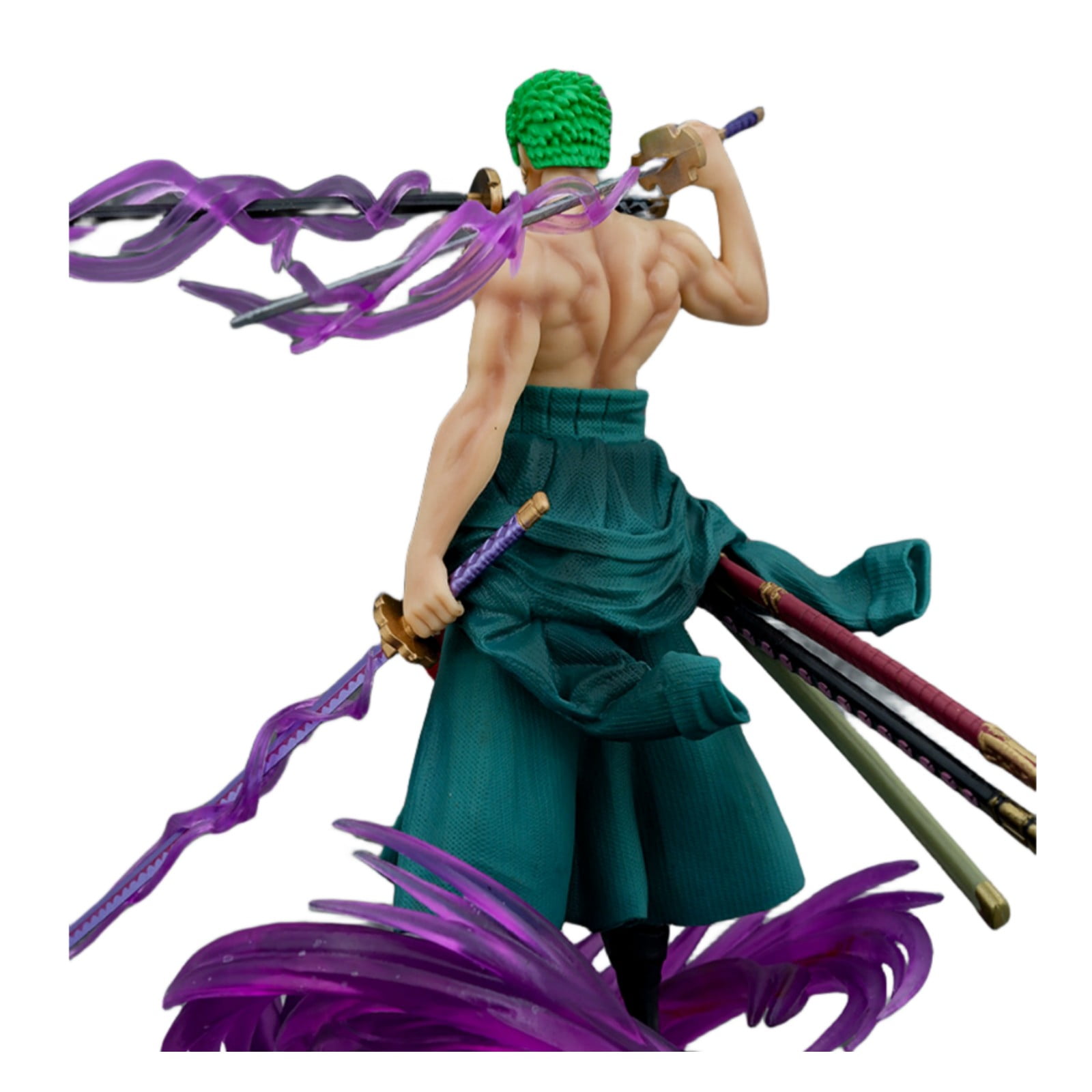 Njube Anime Figure Trumpet Fancy Roronoa Zoro Figure Three blade flow PVC Action Toys Otaku Favorite Static Statue Game Decoration Birthday Gift 20.5cm
