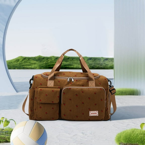 Cherry Tote Adjustable Shoulder Strap Bag for Women Cute Casual Large Capacity Shoulder Bag Multi-Pocket Satchel Handbag for work travel Office Picnic Hiking Beach Men Women Adults