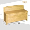 thumbnail image 4 of Gymax 16,5 Gallons Boîte de Rangement pour Banc de Rangement pour Sièges Extérieurs, 4 of 10