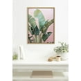 thumbnail image 5 of Kate and Laurel Sylvie Tropic Pink Framed Canvas Wall Art by Alicia Bock, 18x24 Natural, Tropical Plant Photography Art for Wall, 5 of 6