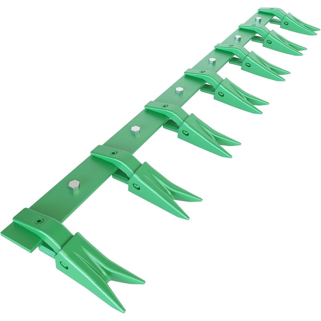 53in Heavy-Duty Tractor Bucket Tooth Bar Curved Shank No-Drill Fit for Sub-Compact Tractors