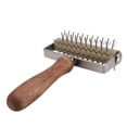 thumbnail image 5 of ckepdyeh Stainless Steel Wheel Pizza Bread Needle Punchers Roller Pie Pastry Dough Pitter Wooden Handle, 5 of 8