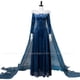thumbnail image 3 of Disfraz de princesa Elsa de la Reina del hielo del invierno, disfraz de fantasía azul para fiesta de Halloween, uniformes de escenario para mujer y niña, 3 of 5