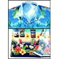 thumbnail image 6 of HAPPY BAY Men's Hawaiian Shirts Short Sleeve Button Down Shirt Mens Casual Shirts Vacation Tropical Beach Summer Party Shirts for Men Funny XXL Teal, Booze, Blue, 6 of 6