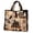 Ghost6, variant on Halloween Quilted Tote Bag, Large Capacity Patchwork Handbag, Trick Or Treat Pumpkin Ghost Patchwork Print Tote For Shopping Storage Fall Holiday Party Decor(Ghost6-14.96")