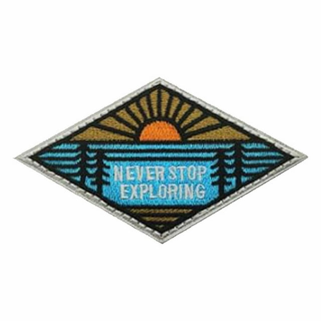 Less Than 5 Stickers Finally Home Patch Never Stop Exploring | Outdoor Backpack Patch Hiking Patch Nature Badge Badge