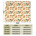 thumbnail image 4 of XMXY Fleece Throw Blanket for Couch, Love Oranges Fruit Lightweight Plush Fuzzy Cozy Soft Bed Blankets and Throws for Sofa, 50"x40" inches, 4 of 8