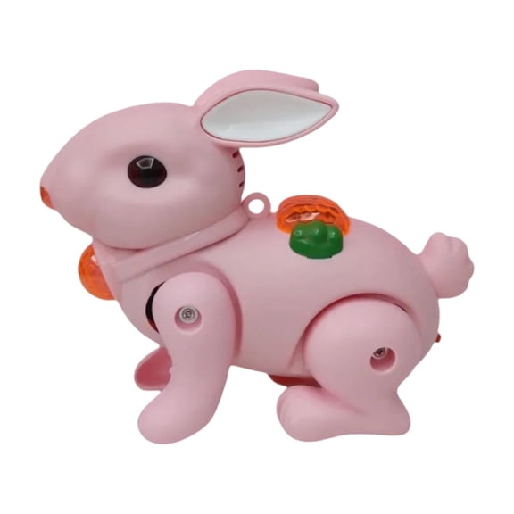 KUAZOU Easter Rabbit Dancing,Singing,and Flashing Bunny Toy Interactive Electric Rabbit with Realistic Design Moving Educational Toy Perfect Easter Gift,Animated Bunny Toy-Red