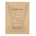 thumbnail image 1 of Twelve Constellations Gold Clavicle Necklace Set with Paper Card for Women Friendship Pendant, 1 of 2