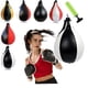 thumbnail image 1 of Bolsa de velocidad de boxeo - Bola de boxeo de cuero en forma de pera de 18" con gancho giratorio para entrenamiento de reflejos, fitness y artes marciales, 1 of 2