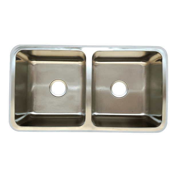 TARJA FREGADERO DE SUBONTAR ACERO INOXIDABLE 2 TINAS MAXIMS T7944B ACABADO SATINADO
