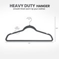 thumbnail image 4 of IR Imperial Rooms Velvet Hanger for Clothes Non-Slip Slim Pant Skirt Coat Hanger Gray 20 Pack, 4 of 17