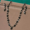 thumbnail image 4 of Black Rhinestone Necklace Earrings Set Bridal Wedding Jewelry Sets Crystal Choker Necklace Prom Costume Jewelry Set for Women and Brides, 4 of 4