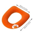 thumbnail image 3 of Woahu Soft Padded Toilet Seat Cover for Bathroomsstretchable Fibreseasy to Install Padded Covercomfortable and Washable Toilet Seat 1* Toilet Seat, 3 of 8