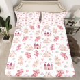 thumbnail image 2 of Castle Fairy Pink Dragon 4pcs Bed Sheets,Cartoon Castle King Sheets,Love Heart Super Cozy Sheet Set,Luxury Animal Bedroom Decor, 2 of 7
