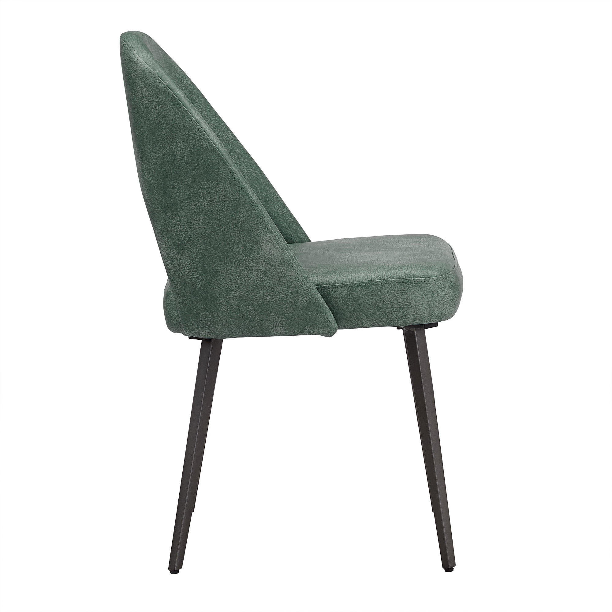 Weston Home Kolten Upholstered Dining Chairs, Set of 2, Teal PU Leather