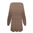 thumbnail image 5 of Qiopertar Vente de Liquidation Robe Mi-Mollet à Manches Courtes Col Rond Imprimé Mode pour Femmes Offres de la Semaine Moins de 5$, 5 of 5