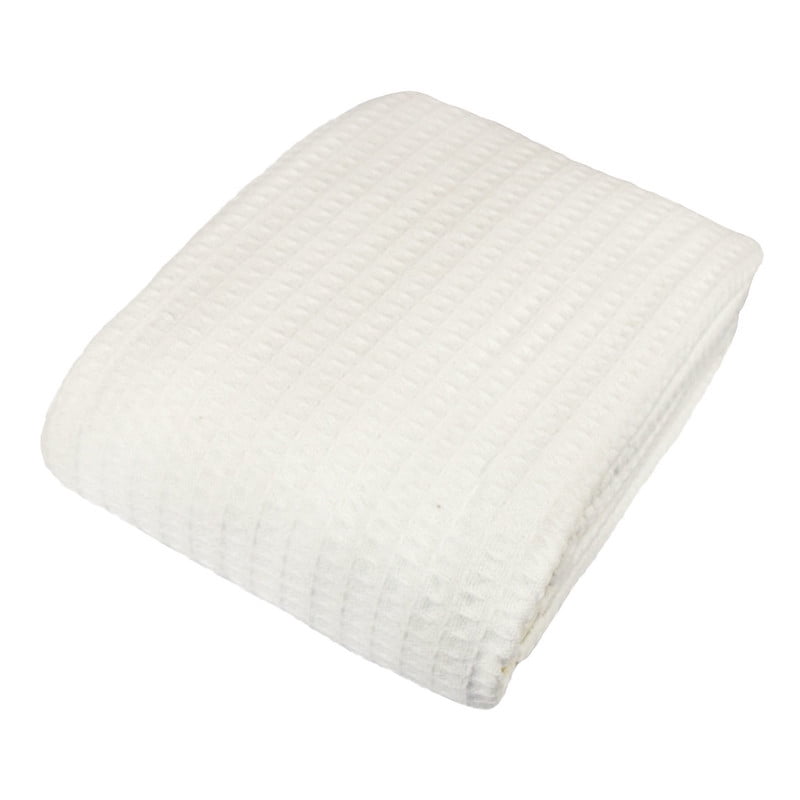 Madison Park 100/% Certified Egyptian Cotton Blanket White Full//Queen MP51N-5163