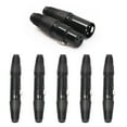 thumbnail image 2 of 5Pairs Audio Connect Plug Black 3Pin XLR Audio Signal Access Cable Plug Home Use, 2 of 6