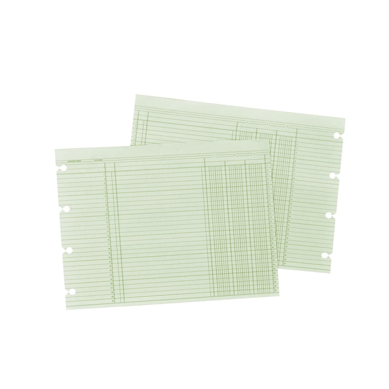 Wilson Jones 24 Column Ledger Paper 11x17 Green Wilson Jones Accounting ...