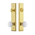 thumbnail image 2 of Grandeur Fifth Avenue Tall Plate Single Cylinder One Piece Knobset with Hyde Park Knob, 2 of 6