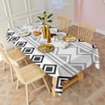 thumbnail image 3 of Rectangle Waterproof Tablecloth 60×102 Inch, Bohemia Style Reusable Indoor/Outdoor Durable Table Cover for Party Kitchen Dinner Room Decor, 3 of 6