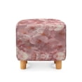 thumbnail image 2 of Jiueut Cherry Blossom Print Footstool Cover, Washable Square Slipcover with Non Slip Bottom Soft Foot Stool Protection Universal Fit for Most Footrest Sofa, 2 of 7
