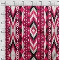 thumbnail image 3 of oneOone Velvet Red Fabric Tribal Craft Projects Decor Fabric Printed By The Yard 58 Inch Wide, 3 of 7