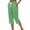 Green, variant on Striped Cropped Pants for Women, Drawstring Elastic Waist Side Split Button Hem Loose Straight Casual Summer Pants with Pockets for Daily Wear