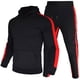 thumbnail image 2 of Traje deportivo de manga larga para hombre, bolsillos cómodos informales y sudadera con capucha de terciopelo Pompotops  oipoqjl29460, 2 of 3