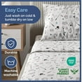 thumbnail image 6 of CGK Linens 4-Piece Cute & Cozy Kids Sheet Set - Queen Size Kids Bedding With Vibrant Designs For Boys, Girls, Teens, Toddler, Baseball Blue, 6 of 7