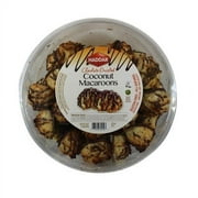 Haddar Chocolate Drizzled Coconut Macaroons 32 Ounce