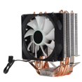thumbnail image 1 of CPU Cooler 6 Tubes 90mm 3pin Computer CPU Cooling Fan With RGB Light for Intel LGA775 1155 1156 for AMD AM2 AM3Single Fan, 1 of 4