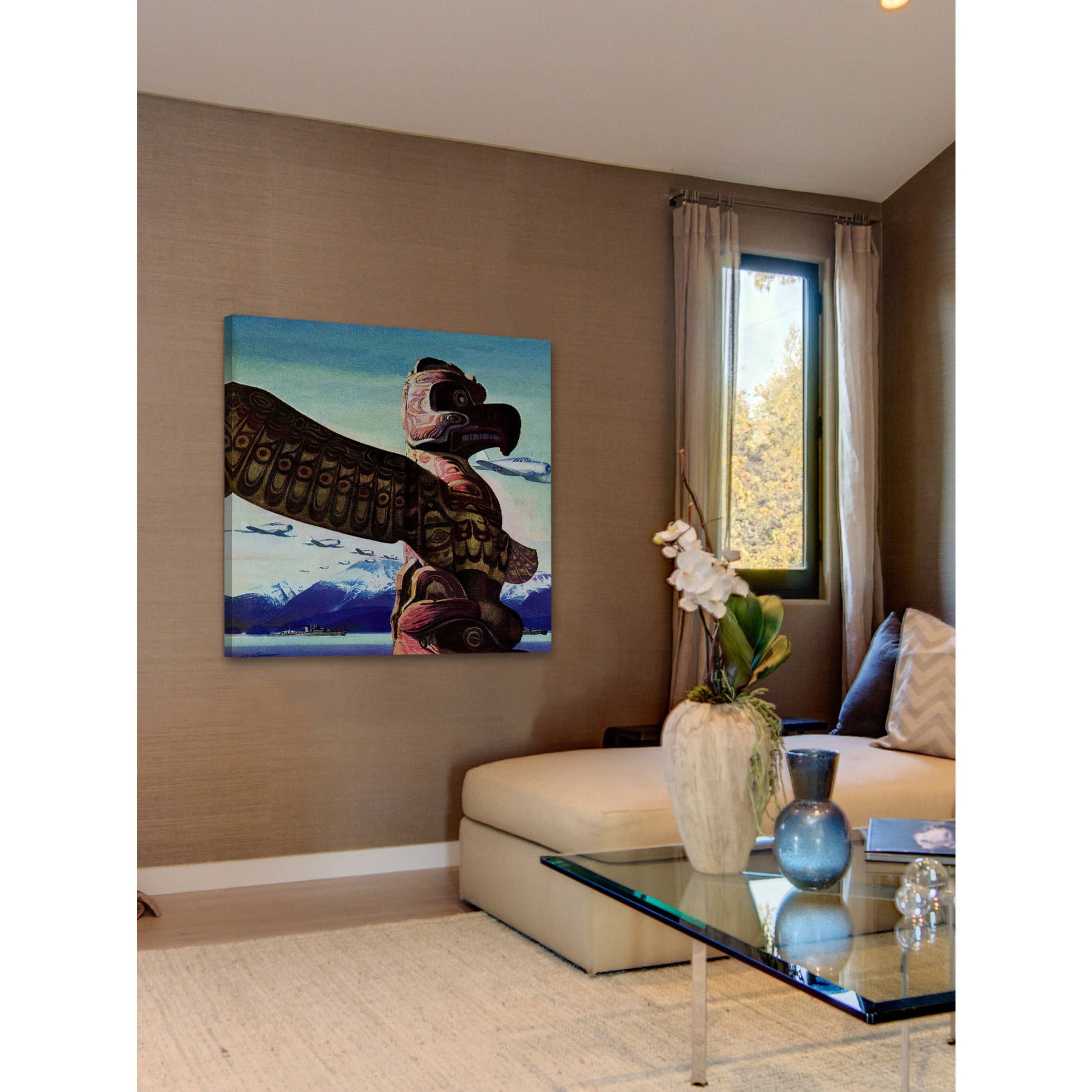 "Totem Pole" Painting Print on Wrapped Canvas