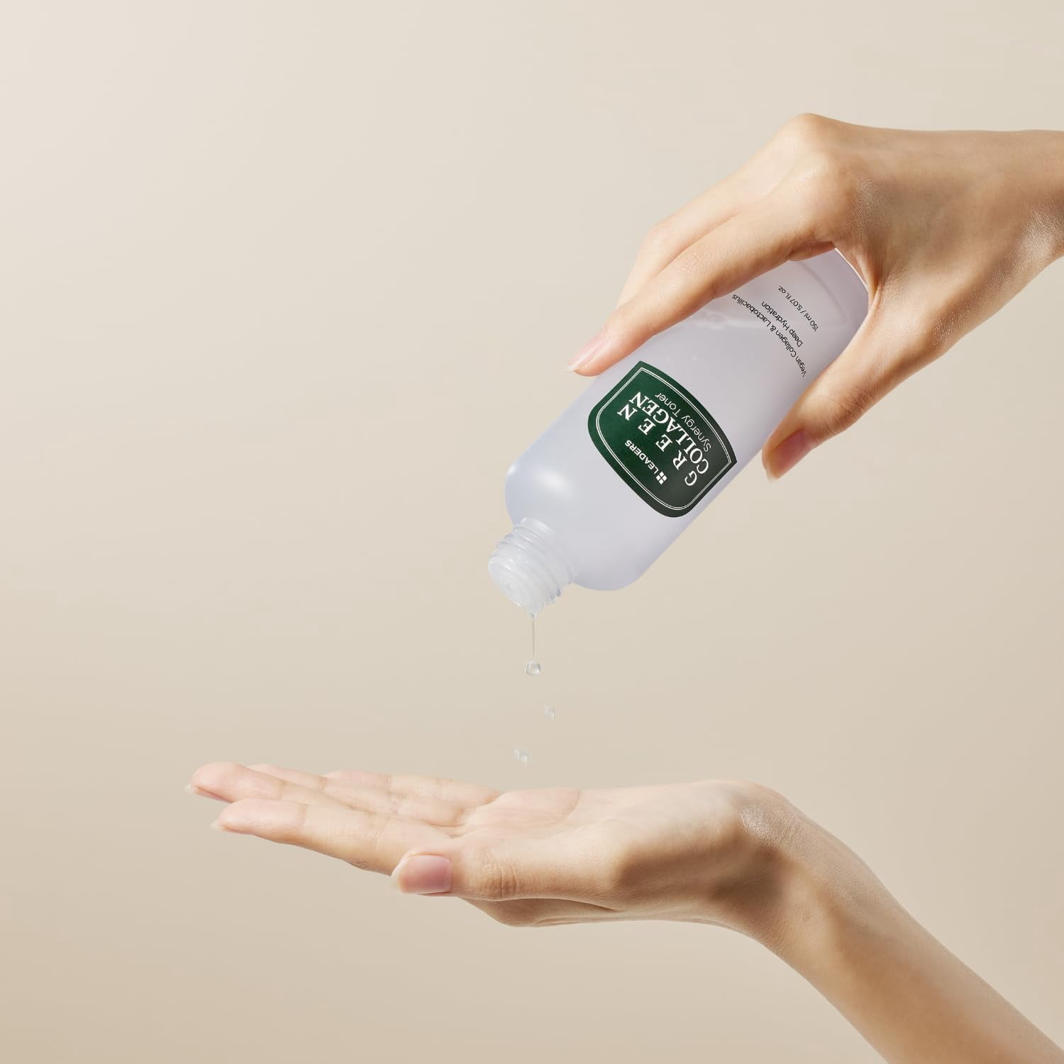 LEADERS Green Collagen Balancing Emulsion – Hydrating Emulsion to Balance Skin's Oil and Moisture Levels & Helps Hydrate Dry Skin, Gentle Plant Based Formula – 150ml