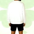 thumbnail image 4 of Amzcrzy Men's Sweatshirt St. Patrick's Day Skeleton Sweatshirt Shamrock Graphic Crewneck Tops for Men Women, Multi Colors, 4 of 7
