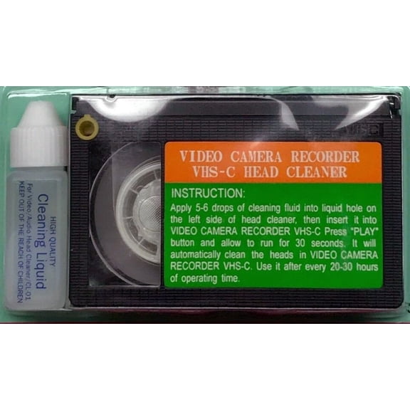 VHS-C Video Head Cleaner with Cleaning Fluid VP-202 CL175 PM63010 44-1231