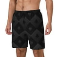 thumbnail image 2 of Balery Black Poker Mens Swim Trunks Swim Shorts for Men Quick Dry Inseam Beach Shorts with Compression Liner Pocket-Medium, 2 of 9