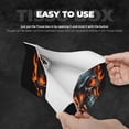 thumbnail image 3 of Cauagu Flame Metal Skull for Large Tissue Box Cover Rectangular–Plus Size Rectangle Tissue Box Holder Long Tissue Holder for Bathroom/Car/Office Decor 7.9X4.9X4.9'', 3 of 7