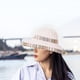 thumbnail image 1 of Sombrero de ala ancha perfecl gorra con visera verano mujer flexible Beige, 1 of 8