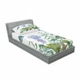 thumbnail image 3 of Ocean Bedding Set with Sheet & Covers, Watercolor Style Effect Sea Life Pattern with Seaweed Jellyfish and Fish, Printed Bedroom Decor 2 Shams, 4 Sizes, Reseda Green Jade Green, by Ambesonne, 3 of 3
