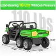thumbnail image 2 of 24 Volt 2 Seater Ride on Toys, 4WD 6 Wheels Electric Ride on UTV Cars for Big Kids, Ride on Dump Truck with Battery Display, Bluetooth, USB, Remote Control, 2 of 8