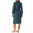 thumbnail image 3 of INSPIRE CHIC Women's Bath Robe Durable Lightweight Kimono Luxury Spa Resort & Hotel Bathrobe M Navy, 3 of 5