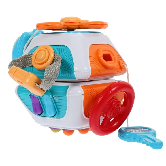 LOLIPPYY Montessori Busy Cube Learning Toy for Sensory Development, Educational Activity Cube, 1 Piece