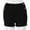 Black, variant on Taqqpue Womens Casual Plus Size Summer Shorts Stretchy Folded Hem Black Jeans Shorts Mini Hot Shorts S-5XL