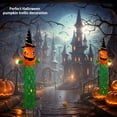 thumbnail image 2 of Banderas Manga Viento Calabaza Con Luces LED Fantasma Halloween Aterrador, 2 of 9