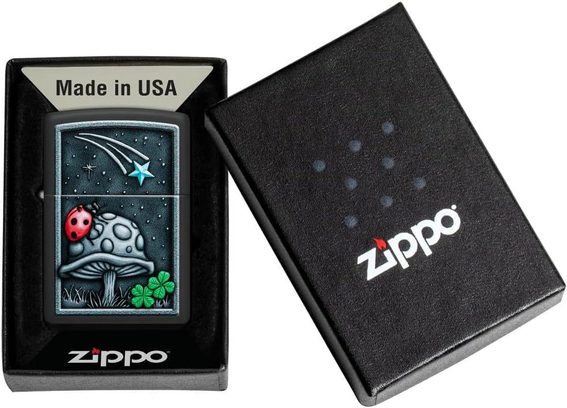 Zippo Lighter-Mushroom Trip Design Windproof Lighter (Mushroom Ladybug 48724)