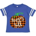 thumbnail image 3 of Inktastic Happy Fall Plaid Pumpkin Boys or Girls Toddler T-Shirt, 3 of 5