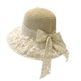 thumbnail image 2 of Womens Beach Sun Straw Hat UV UPF 80+ Travel Foldable Brim Summer UV Hat, 2 of 5